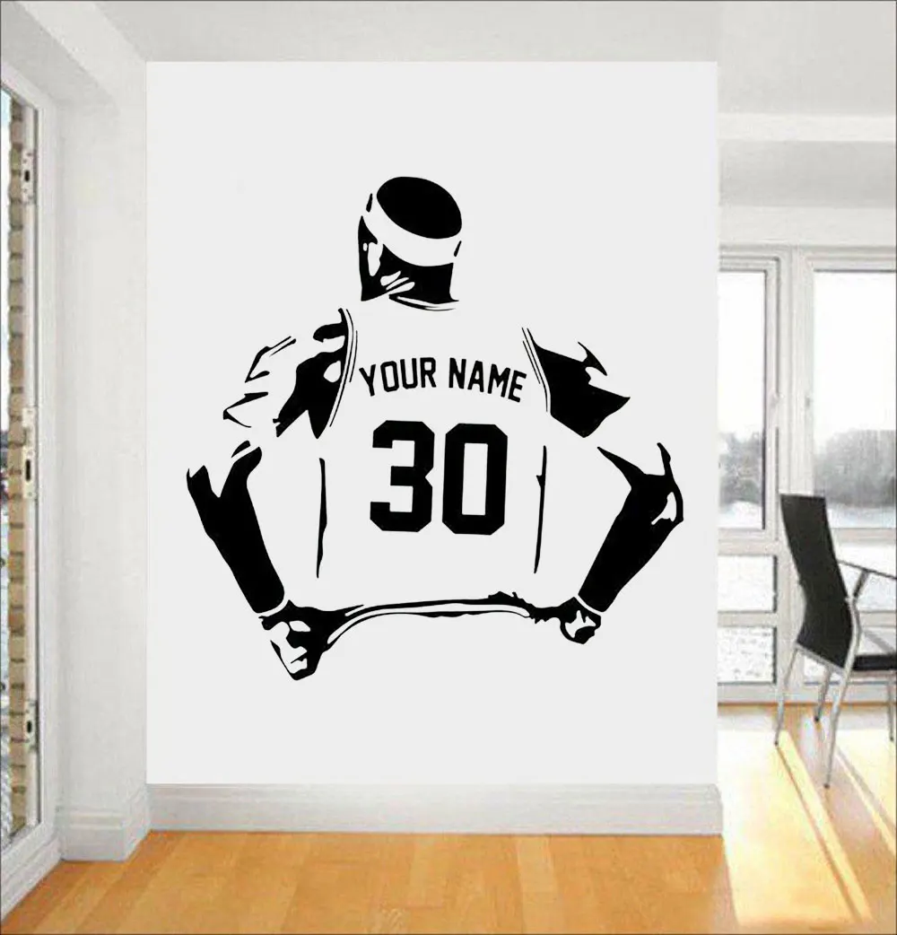 

Personalized Name And Number Basketball Decal Play Vinyl Wall Sticker Home Deocr For Boys Room Sport Teens Bedroom Custom 3Y28