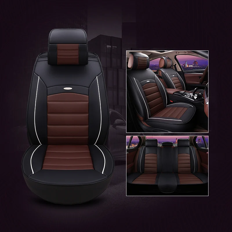

High Quality PU Leather Auto Car Seat Covers Automobiles Seat Covers for Hyundai solaris ix35 i30 Elantra accent tucson Sonata