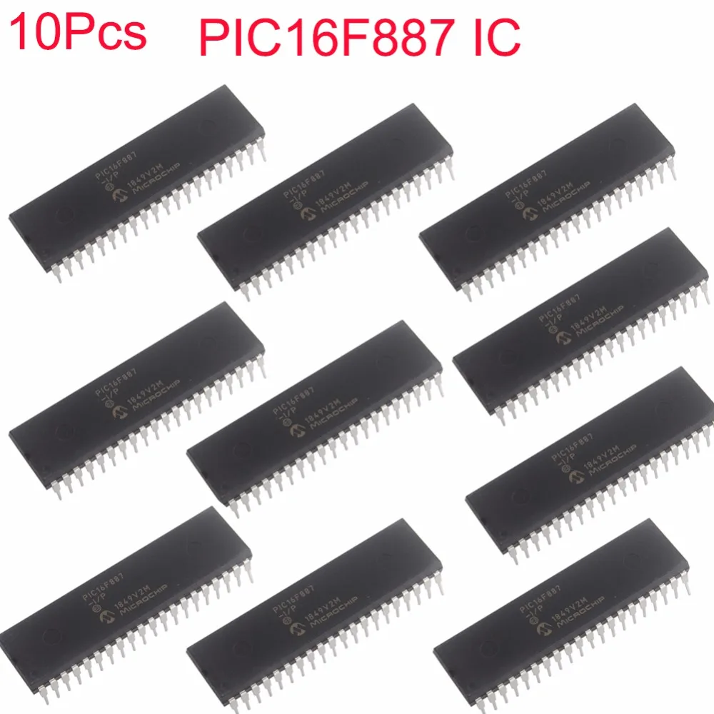 10 шт. PIC16F887 MCU IC микрочип DIP-40 PIC16F887-I/P JS0008