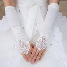 Детские длинные перчатки с цветочным узором для девочек; Студенческая кружевная перчатка; костюм; перчатки для танцев;