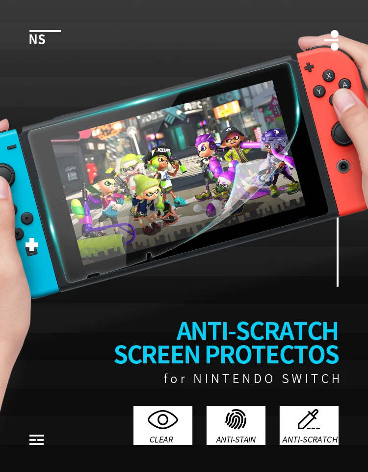 Защита экрана от царапин для nintendo Switch NS Защита ЖК-экрана для nintendo Switch