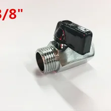 Хорошее 3/" Хромированный дизайнерский прочный КОРРОЗИОННОЕ сопротивление мини латунный шаровой клапан 3/8"-out 3/8"