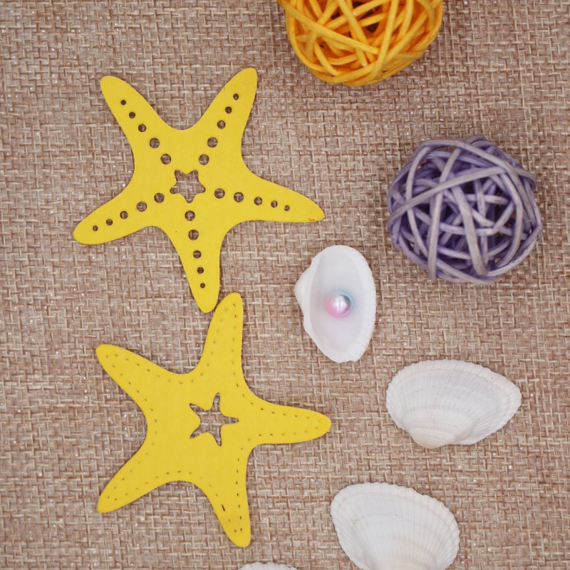 

2Pcs Starfish new Metal Cutting Dies for card making decor DIY Scrapbooking Embossing stencil Paper Craft Template Album Dies