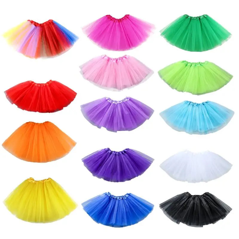 

Women Tutu Skirt Layered Organza Lace Mini Skirts High Waist Ballet Tulle Skirt