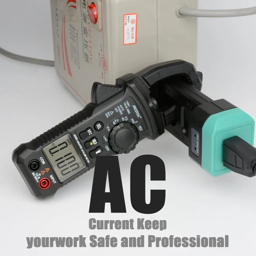 

MESTEK CM81 Digital Clamp Meter True RMS Multimeter 5999 Counts AC/DC Volt Amp Ohm LowZ NCV Diode Tester with Flashlight