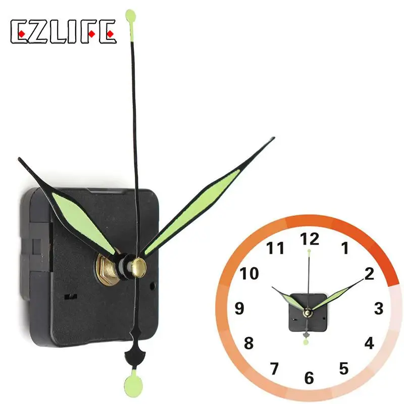 DIY Clock Mechanism Classic Hanging Black Quartz Watch Wall Clock