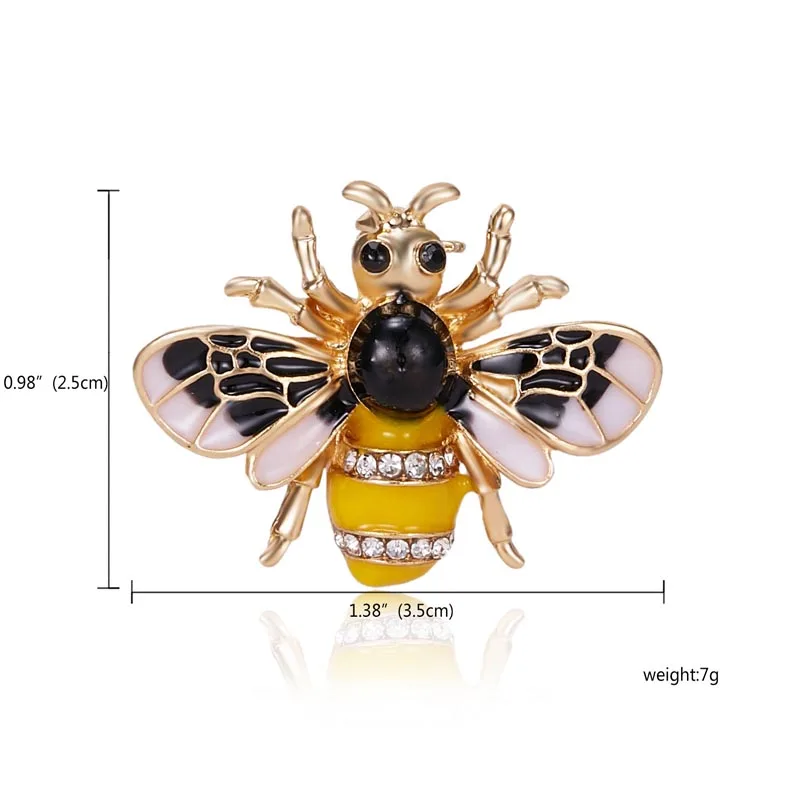 Новинка, натуральные животные, ювелирная брошь на булавке, пчела, стрекоза, бабочка, броши с насекомыми для женщин, мужчин, брошь на булавке, подарок - Окраска металла: 6