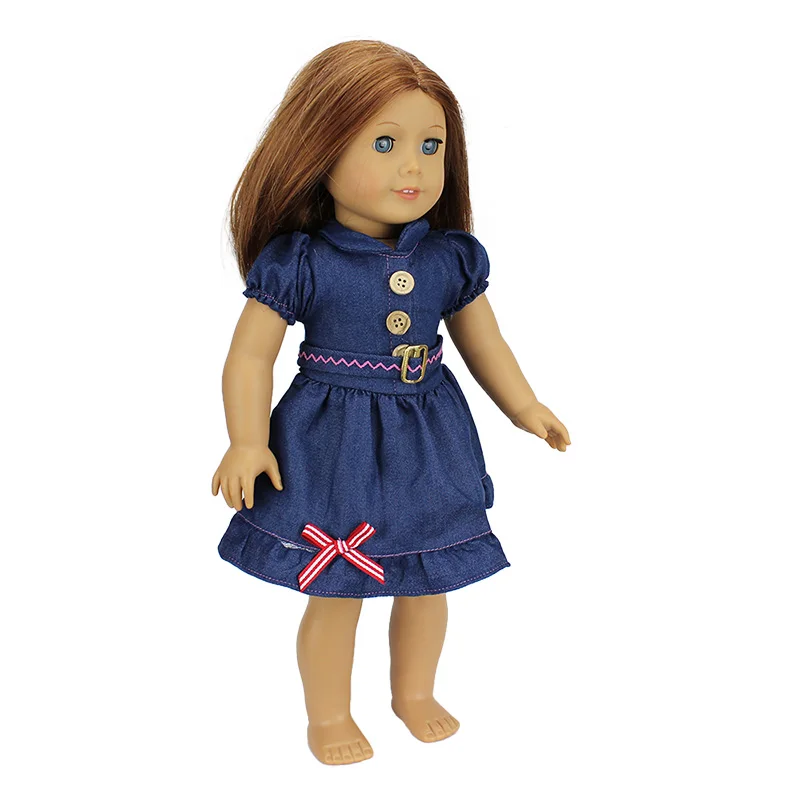 New Arrival 2016 Fashion Jean Skirt For 18 inch American Girl font b Doll b font