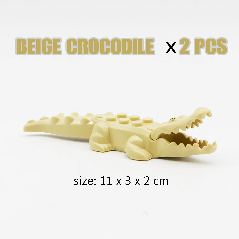 compatible legoed beige crocodile