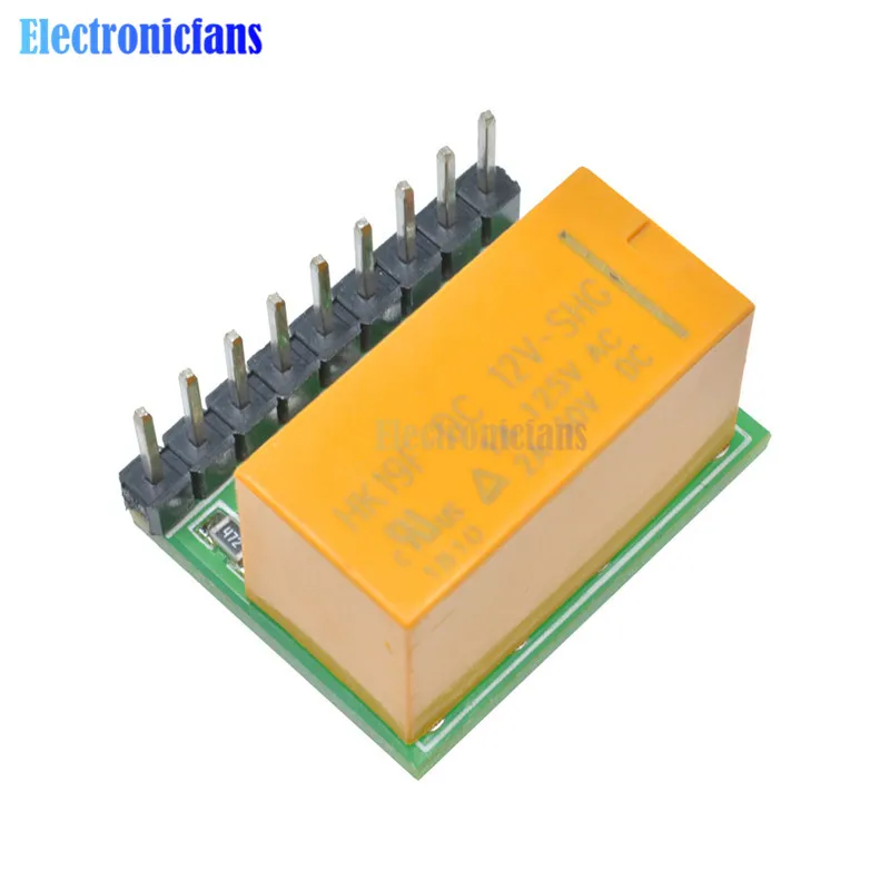 Diymore Mini 1 канал 5 в 12 В DC DPDT релейная плата двухполюсный двойной переключатель
