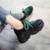 Stylish High Platform Shoes 8CM 2022 Spring Autumn Lightweight Design Ladies Shoes Black Casual Shoes Women Sneakers Flats Tenis ► Photo 2/6