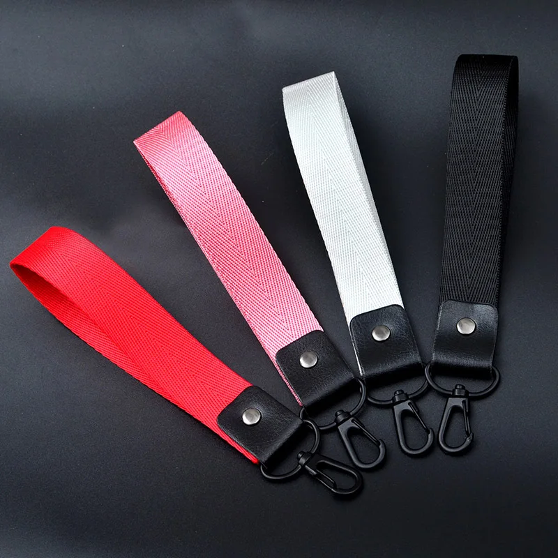

EUBFree 100pcs 10Colors Ribbon Keychain Women Phone Case Wallet key Chain Lanyard Neck porte clef Bag Keyring llaveros mujer