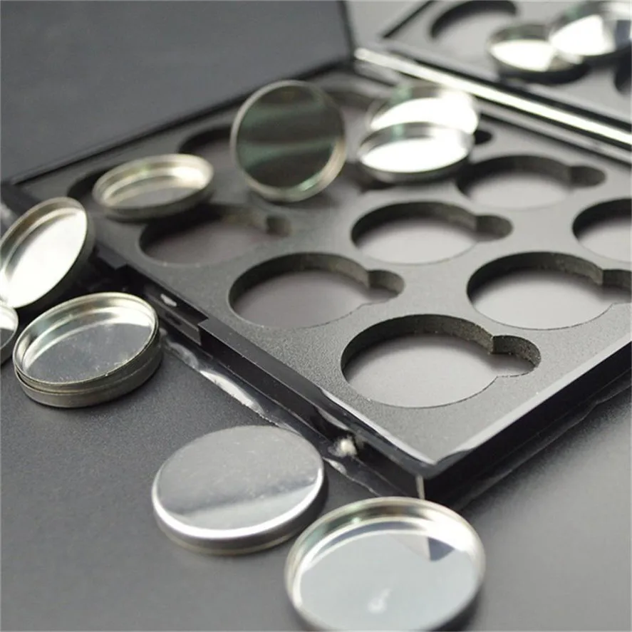 New 100pcs Empty Round Tin Pans for Powder Eyeshadow Responsive to