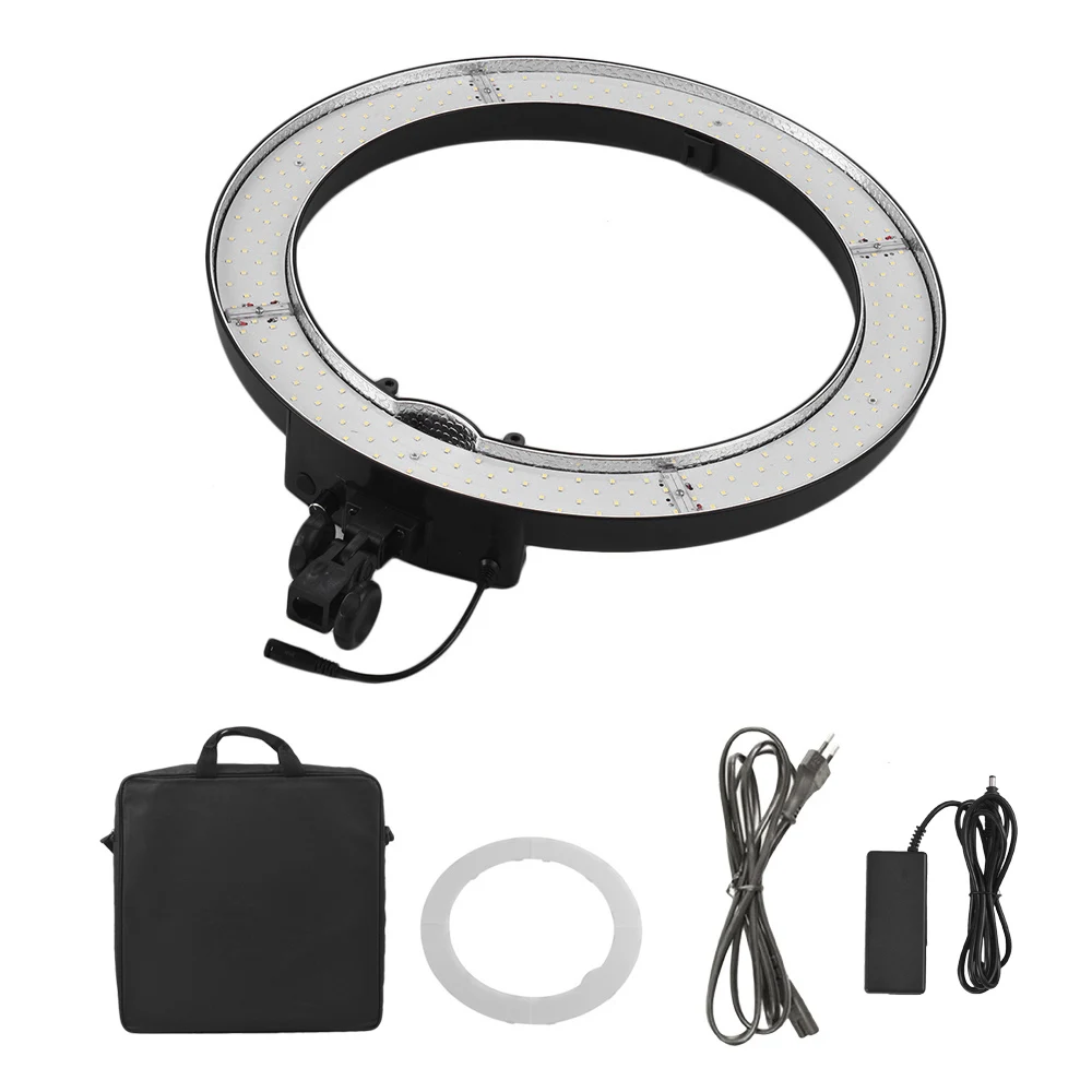 

55W 5500K 240 Pcs LED 18 Inches Single Color Temperature Ring Light Ring Video Lamp for Video Shooting Makeup Camera Phone