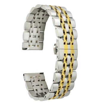 

20mm 22mm Stainless Steel Watch Band for Orient Metal Strap Wrist Loop Belt Bracelet Black Silver Blue Rose Gold + Spring Bar