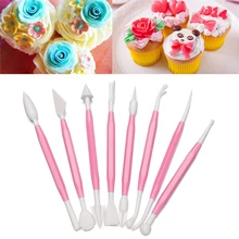 8 шт. набор в форме ножа гравировальные инструменты помадка форма для выпечки пирожных DIY инструменты форма для торта