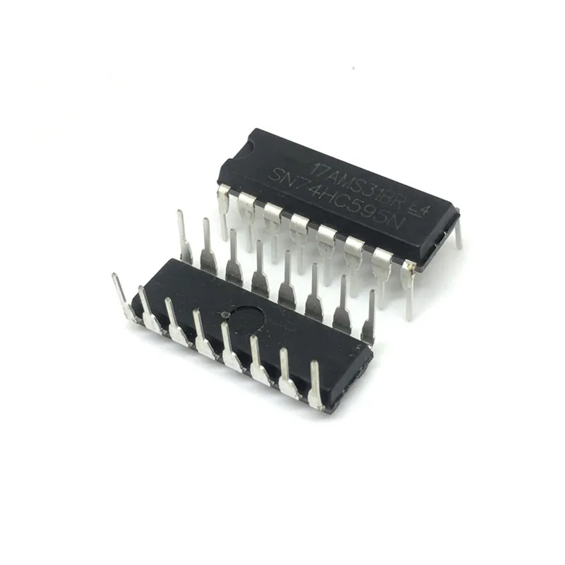 

50PCS SN74HC595N DIP16 SN74HC595 74HC595N DIP 74HC595 Counter Shift Registers Tri-State 8-Bit new original