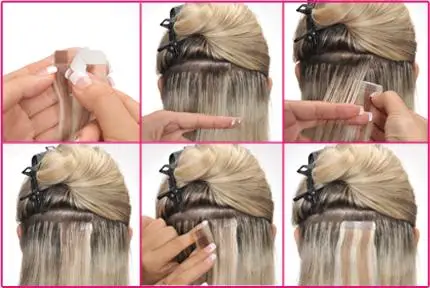 ZZHAIR 30 г-70 г 14 "16" 18 "20" 22 "24" Искусственные волосы одинаковой направленности ленты волос 100% пряди человеческих волос для наращивания 20 шт./упак