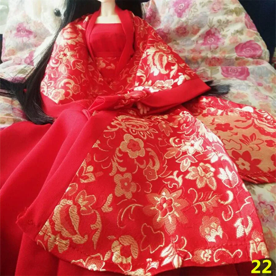 Allaosify 1/6 костюм в китайском стиле BJD одежда кукольные аксессуары - Цвет: 23