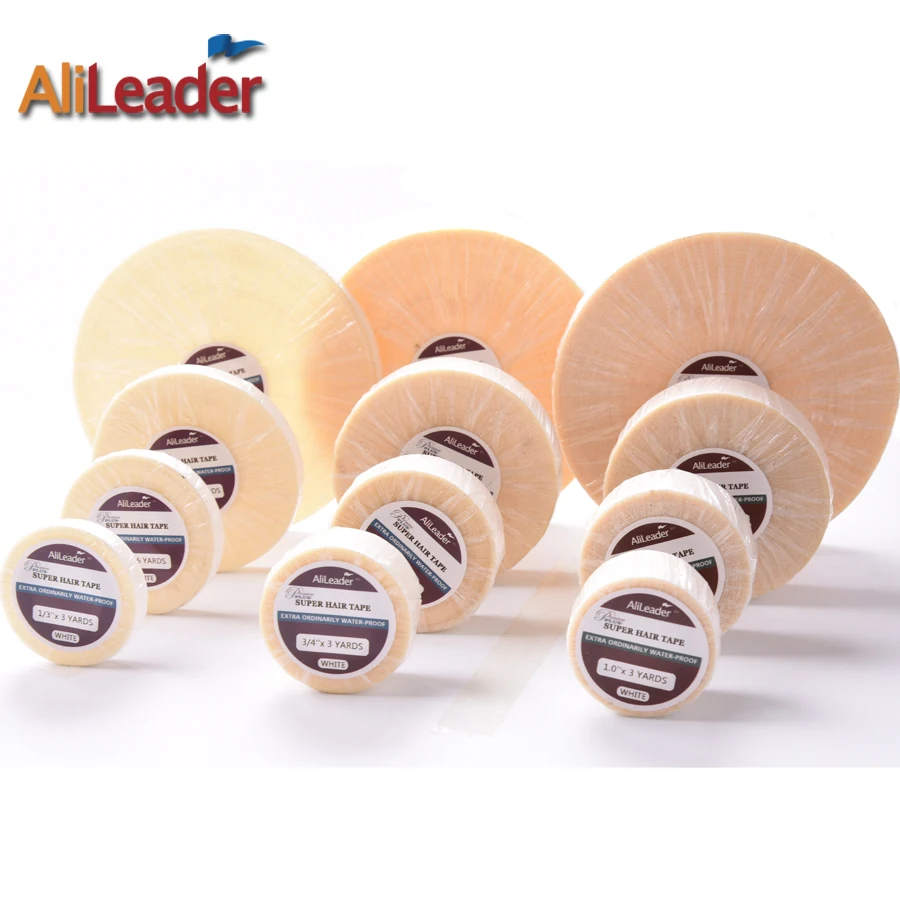 AliLeader 3/6/12/36 Yards Strong Ultra Hold Adhesive Tape Glue For Skin Hair Extensions/Wigs/Toupee Wigs Beaded Adhesives Tape