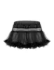 Sexy Mens Sissy Skirt Satin Elastic Waistband Frilly Ruffled Soft Tulle Layered skirt Short Mini Tutu Exotic Skirt ► Photo 3/6