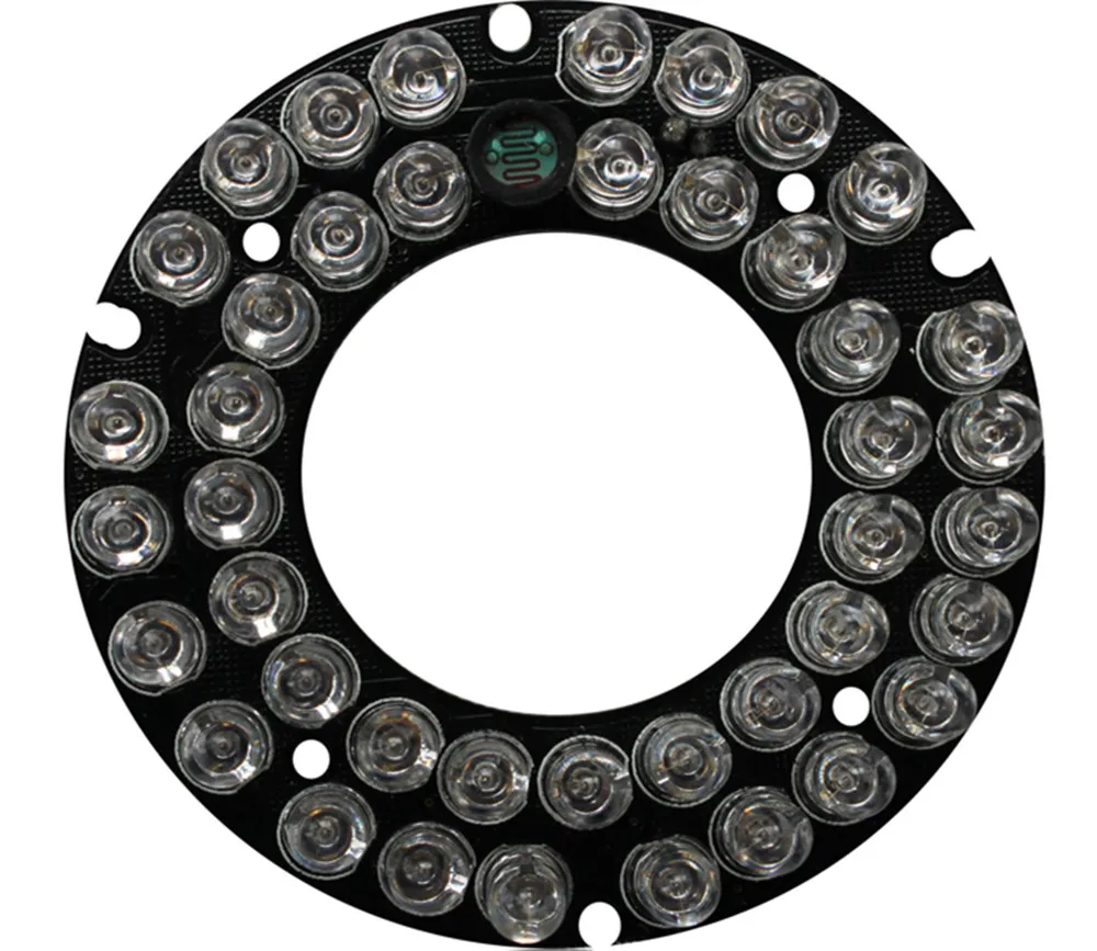 

5PCS/LOT 42 LEDS 5mm Infrared IR Led Board For waterproof security Camera 90 Degree Bulb 60mm diameter