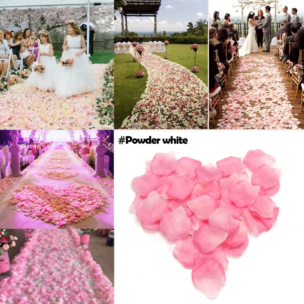 

5000pcs Fake Rose Petals Flower Girl Toss Silk Petal Artificial Petals For Wedding Confetti Party Event Decoration