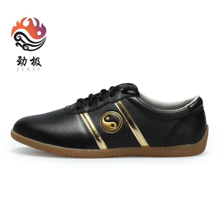 

Soft Cowhide Leather Tai Chi Shoes Martial Art Shoes Taiji Boxing Practice Shoes Free Flexible White And Black Color