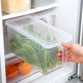 

Kitchen Transparent Fresh Cover PP Grains Beans Contain Sealed Home Organizer Food Container Refrigerator