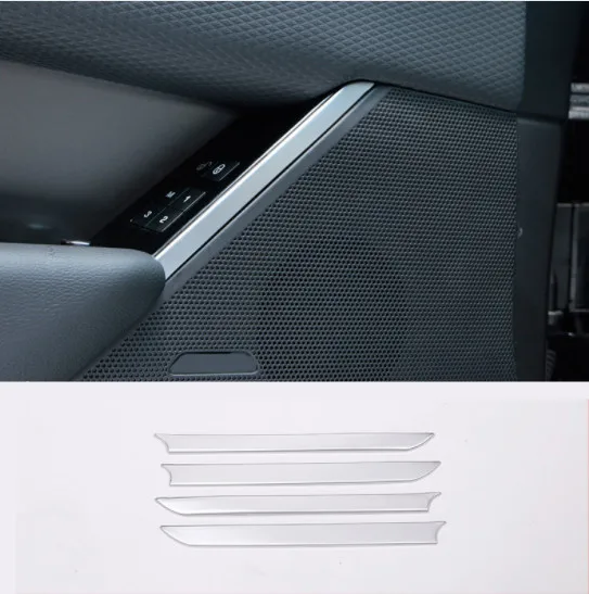 

4Pcs ABS Chrome Car Door Speaker Decoration Strips Trim Stickers For Land Rover Range Rover Velar 2017 Auto Accessories