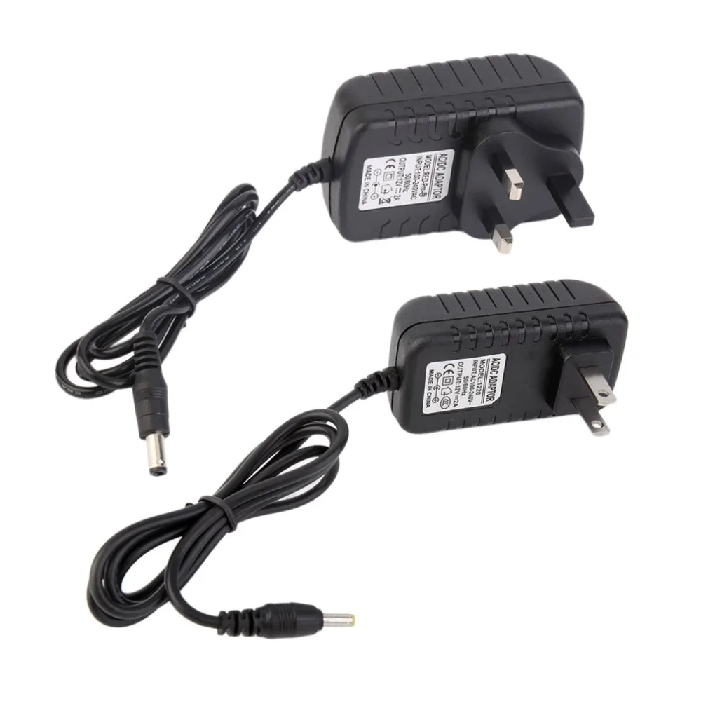 Новый DC 12V 2A AC адаптер питания US/UK вилка трансформатор конвертер настенный