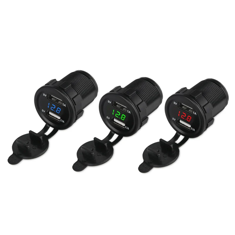 12v 24v Автомобильный мотоцикл Прикуриватель разъем USB зарядное устройство адаптер