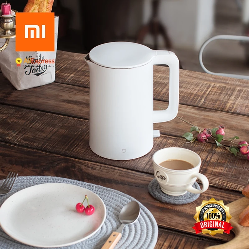 Электрический чайник Xiaomi Mijia быстро закипающий из нержавеющей стали самовар