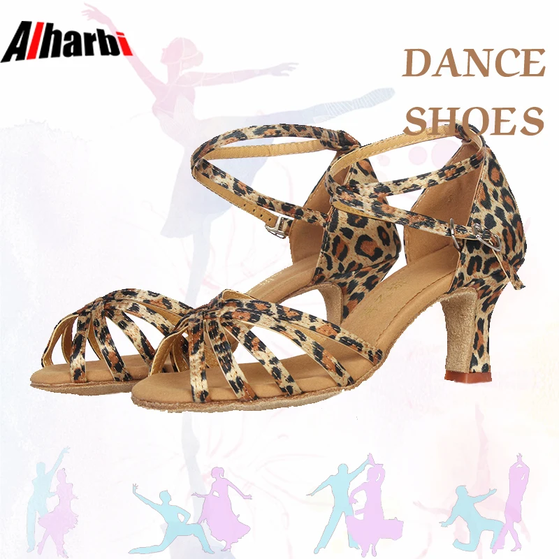 

Alharb Brand New Women Dance Shoes Heeled Tango Ballroom Latin Salsa Dancing Shoes For Women Hot Sales Soft Bottom Dance Shoes