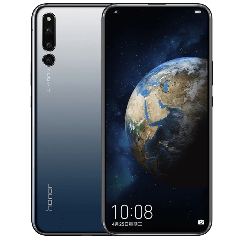 Honor Magic 2, android 9,0, kirin 980, четыре ядра, AI камера, 6,39 дюймов, смартфон, отпечаток пальца, id, nfc, 6 камер