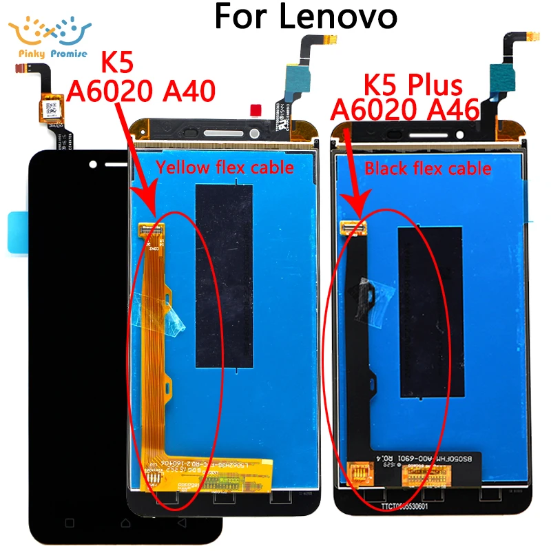 Сменный сенсорный ЖК-экран для Lenovo Vibe K5 A6020 A40 5 0 дюйма lenovo Plus A46 | Мобильные