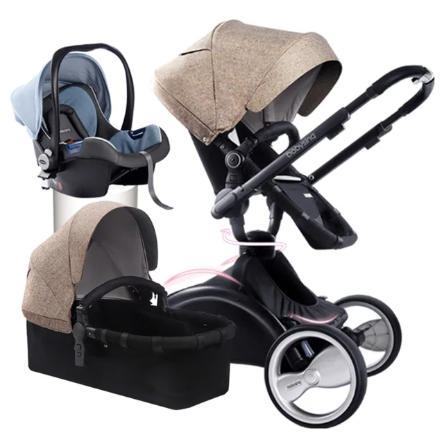 Babysing 360 Degree Rotation 3 in 1 Baby Stroller