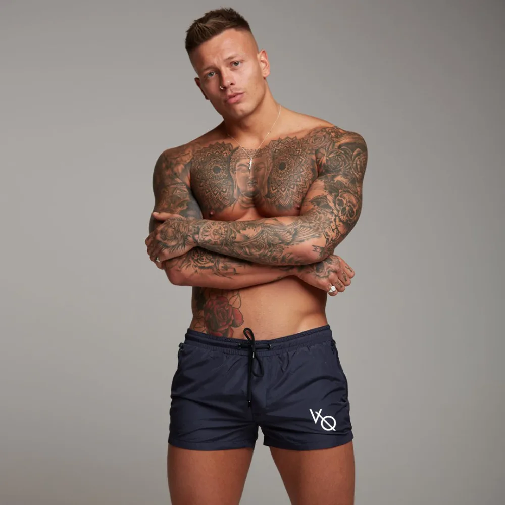 

2018 Mens Gym Fitness Shorts Bodybuilding Run Jogging Workout Male Summer Cool Short Sweatpants