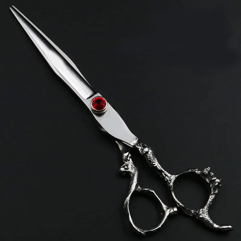 7 дюймов ножницы для резки профессиональные ножницы Парикмахерская ножницы для домашних животных в форме дракона ручка салонная стрижка
