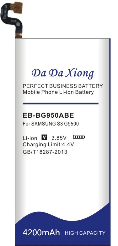 Аккумулятор Da Xiong 4200 мА/ч, EB-BG950ABE Батарея для samsung GALAXY S8 SM-G9508 G9508 G9500 G950U SM-G G9500