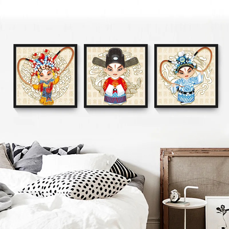 الأحرف أوبرا بكين مدخل اللوحة الزخرفية المنزل غرفة نوم مجردة اللوحة مكتب فندق أريكة حائط الخلفية جدارية الأحرف أوبرا بكين مدخل اللوحة الزخرفية المنزل غرفة نوم مجردة اللوحة مكتب فندق أريكة حائط الخلفية جدارية