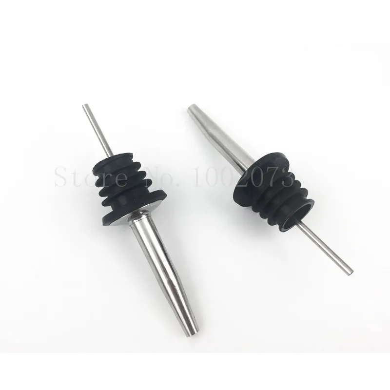 3pcs HOT Stainless steel wine Olive Oil Pourer Dispenser Spout Glass Bottle Pourer Black (5)