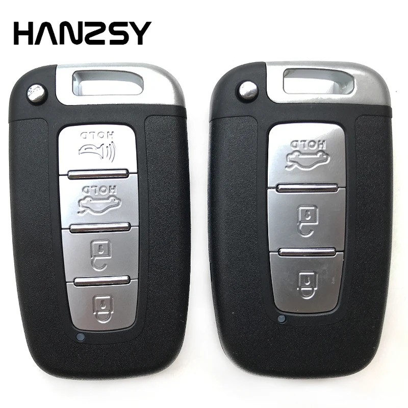 

3 4 Buttons For Hyundai IX35 Sonata 8 For Kia Sportage Forte K2 K5 Smart key shell Replaceable Auto Remote Car key Case Cover