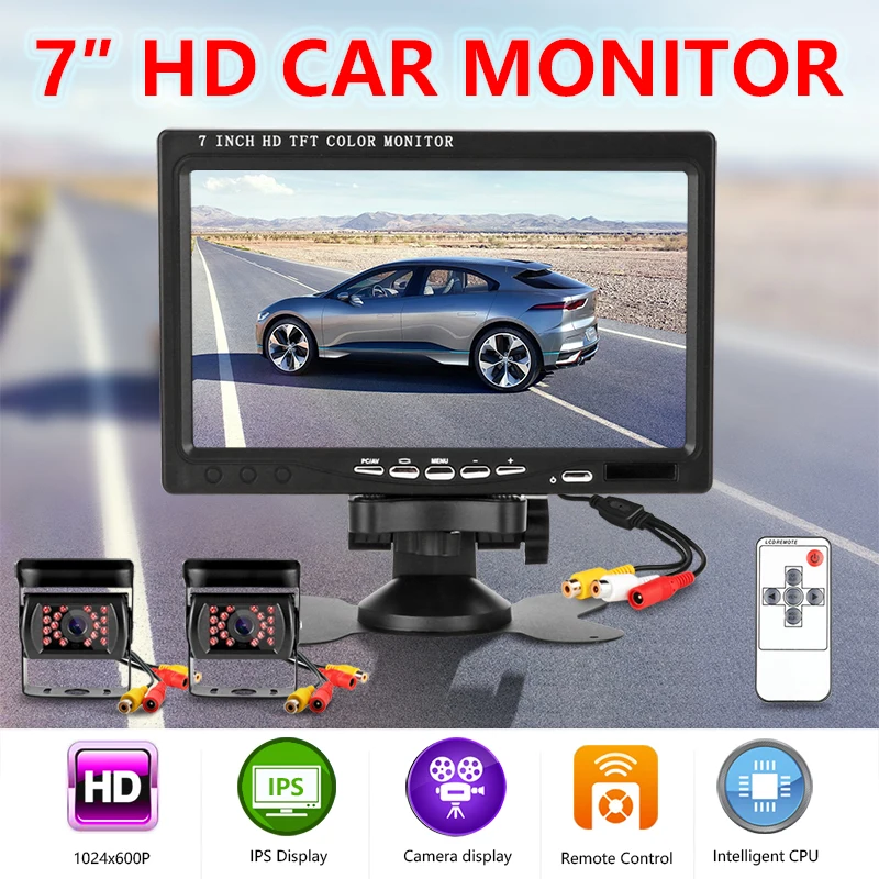 Vtopek 7 &quotавтомобильный монитор парковочный аппарат Автомобильный дисплей HDMI AV