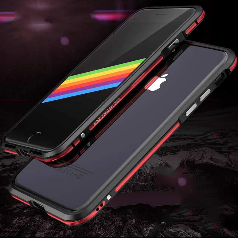 Original LUPHIE Phone Cases For iPhone 8/ 8 Plus Luxury Slim Metal Aluminum Hard Armor Bumper