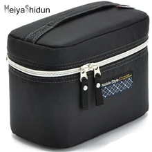 MeiyaShidun Women Cosmetic Bag Case Beauty Makeup Organizer Toiletry Storage Box Accessories Nylon Make Up bag Travel Wash pouch