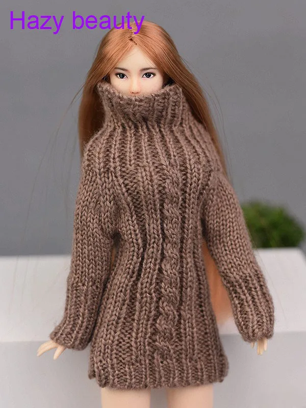 

Doll's Knitted handmade Sweater Tops Coat Dress Hat Clothes accessories For BB 1:6 Doll BBI655
