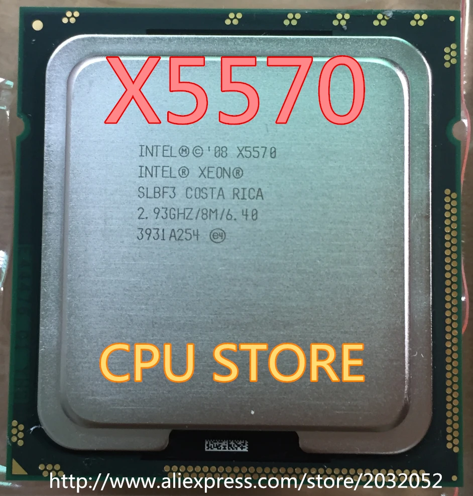 Процессор Intel Xeon X5570 процессор 2,93 ГГц/LGA1366/8 Мб кэш L3 четырехъядерный серверный ЦП работает