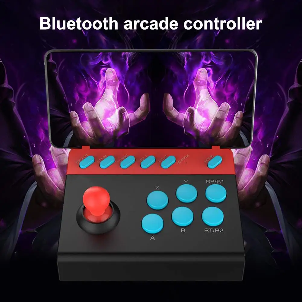 

Bluetooth 4.0 Handheld Arcade Joystick Fighting Stick Gaming Controller Video Game For PC Android IOS Mobile Tablet Smart TV