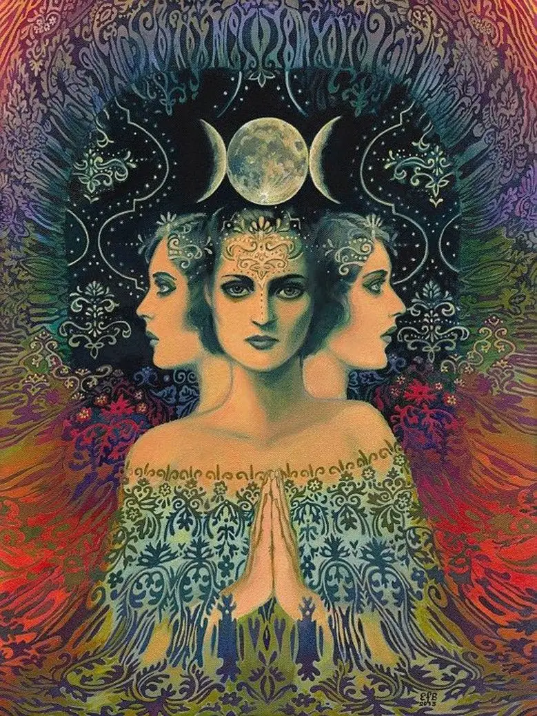 Psychedelic Trippy Silk Poster Silk Art Bedroom Decoration 0211